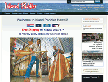 Tablet Screenshot of islandpaddlerhawaii.com